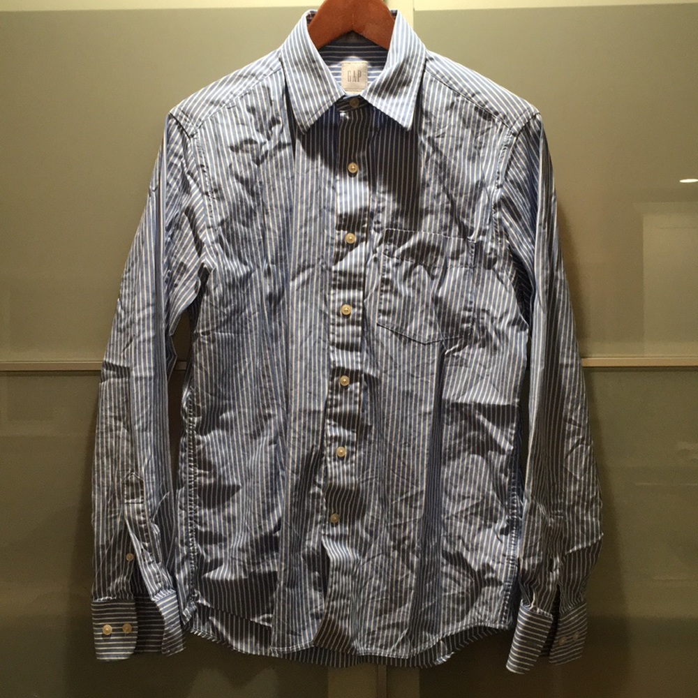 Gap Stripped Dress Shirt- Men’s size Small